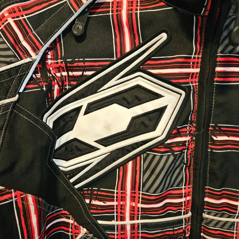 Castle X Racewear Snowmobile Jacket Mens M Red Black Reissa Hitena Winter - Picture 12 of 16